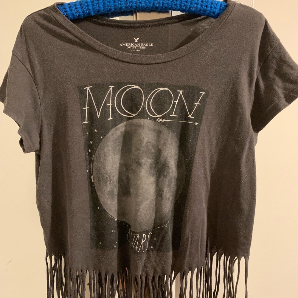 American Eagle fringe crop top